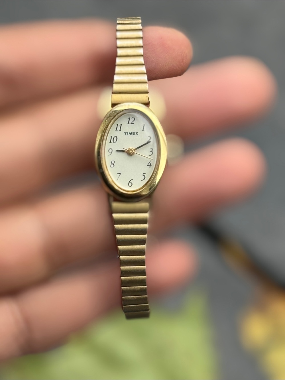 Timex vintage two Women's watches Gold and silver Oval Bracelet Watch working